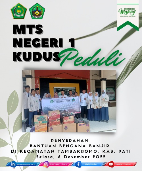 MTs Negeri 1 Kudus Peduli Korban Bencana Banjir