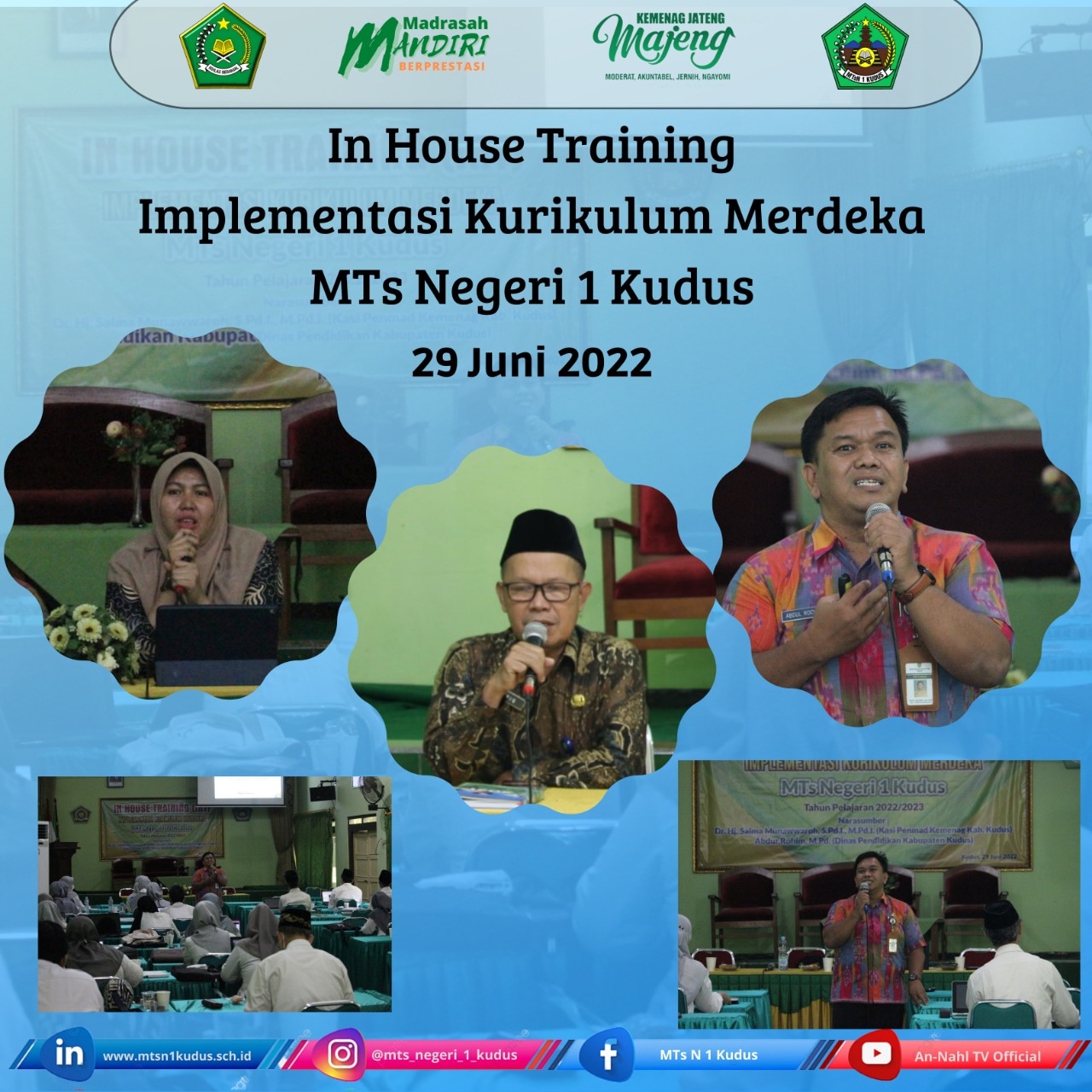 MTs Negeri 1 Kudus Adakan In House Training (IHT) Implementasi Kurikulum Merdeka   