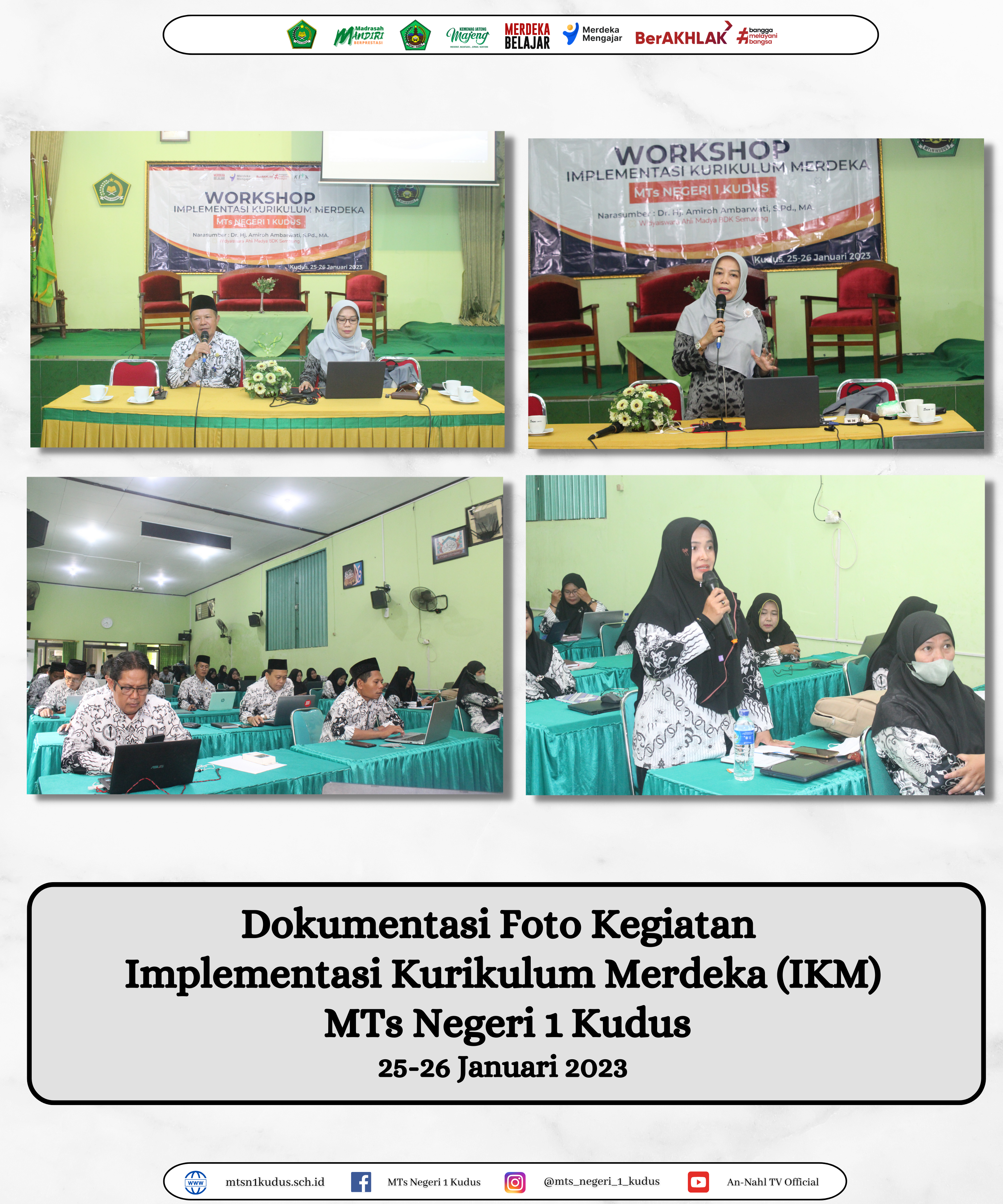 MTs Negeri 1 Kudus Adakan Workshop Implementasi Kurikulum Merdeka