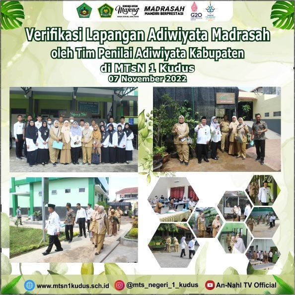 Verifikasi Lapangan MTs N 1 Kudus oleh Tim Penilai Adiwiyata Kabupaten