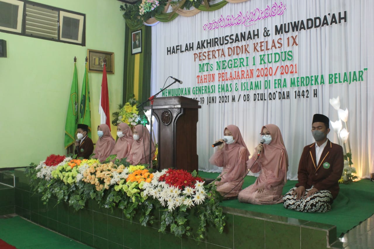 MTs Negeri 1 Kudus Selenggarakan Akhirussanah dan Muwadda'ah Secara Virtual