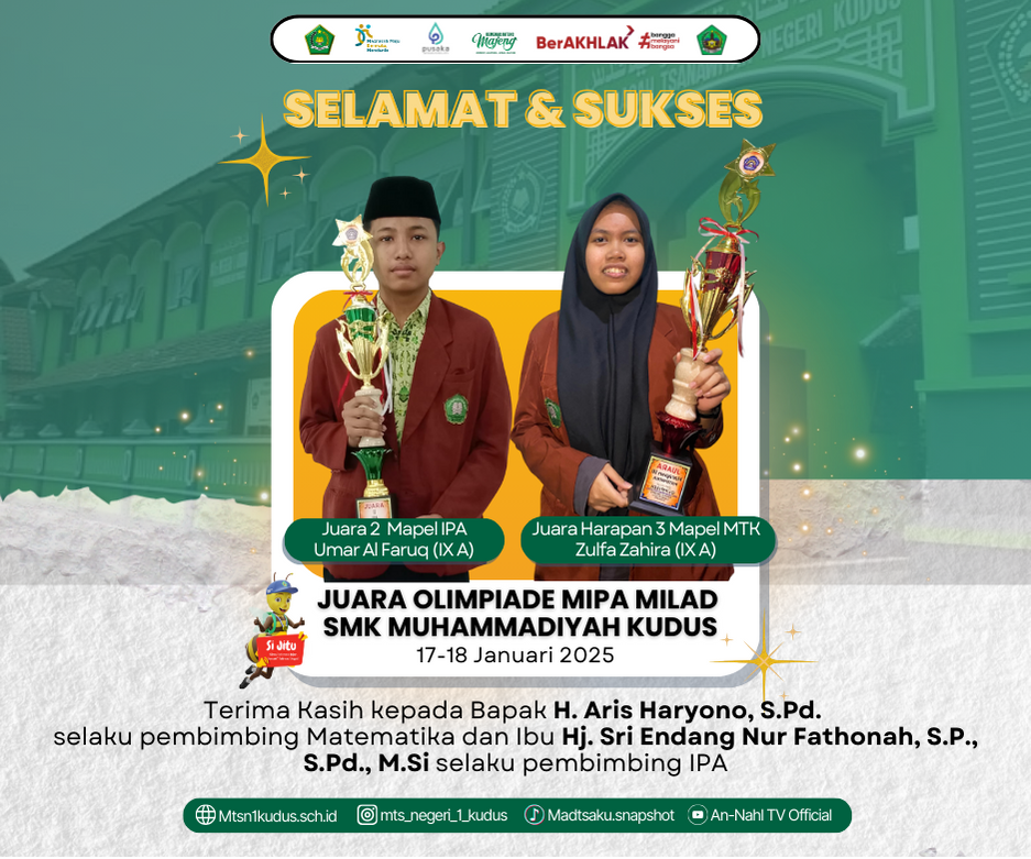 Juara Olimpiade MIPA MILAD SMK Muhammadiyah 2025