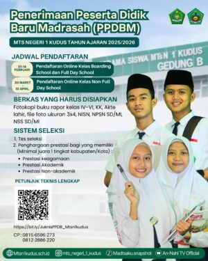 PPDBM MTSN 1 KUDUS TAHUN 2025/2026