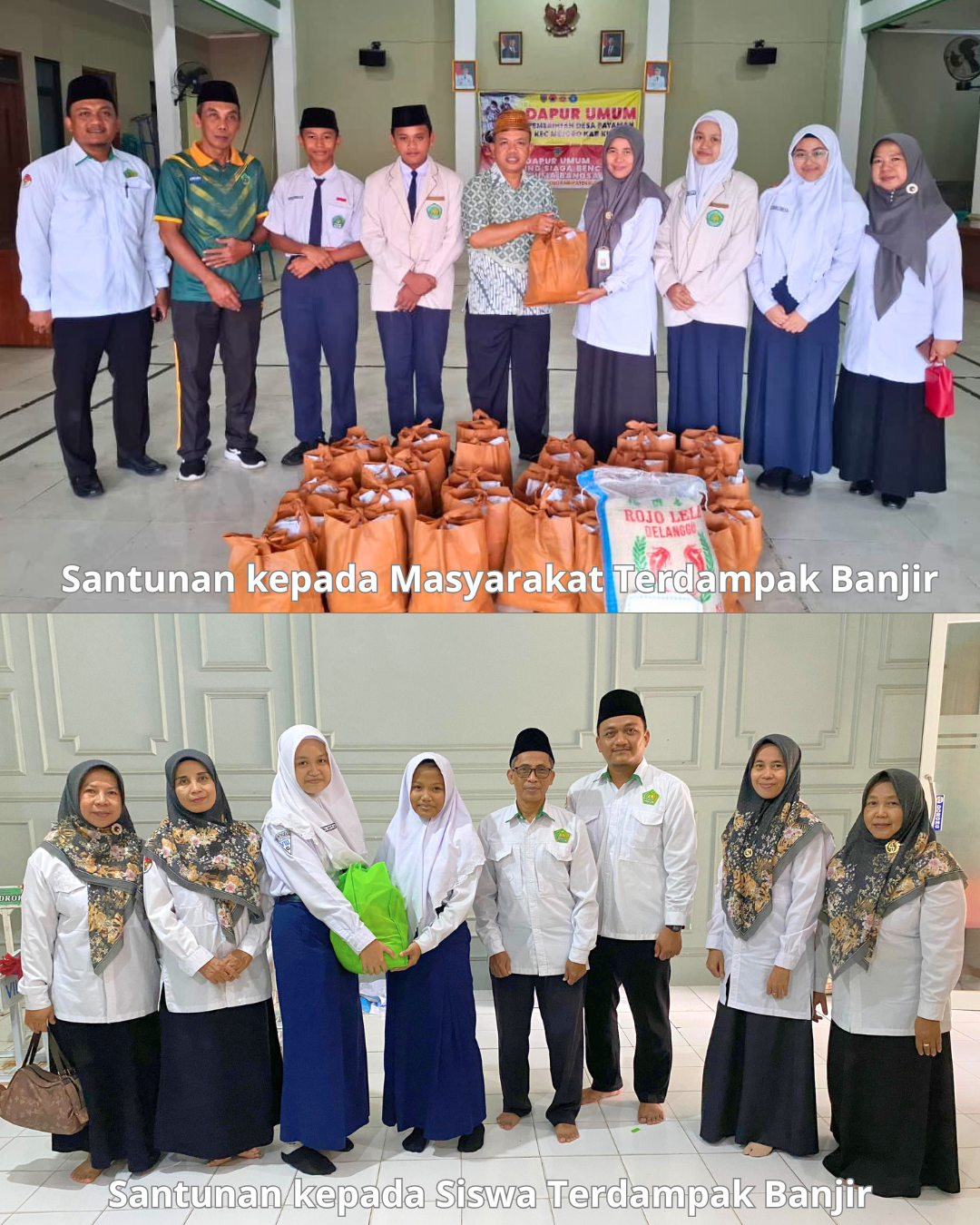 Santunan bagi Siswa dan Masyarakat Terdampak Banjir