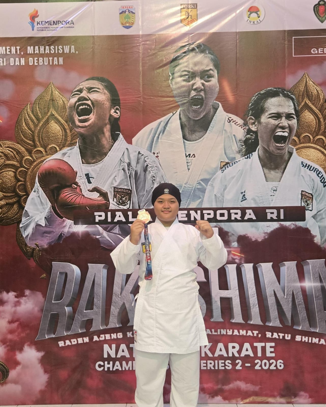 Siswi MTsN 1 Kudus Raih Juara 3 Karate Nasional Piala Menpora RI