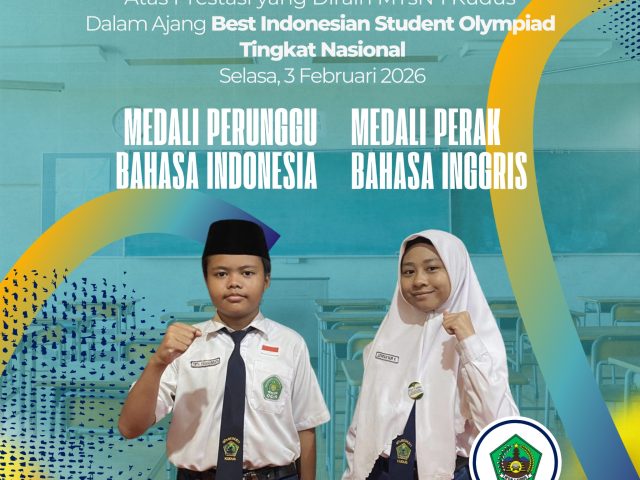 Siswa MTsN 1 Kudus Raih Medali Nasional dalam Best Indonesian Student Olympiad 2026